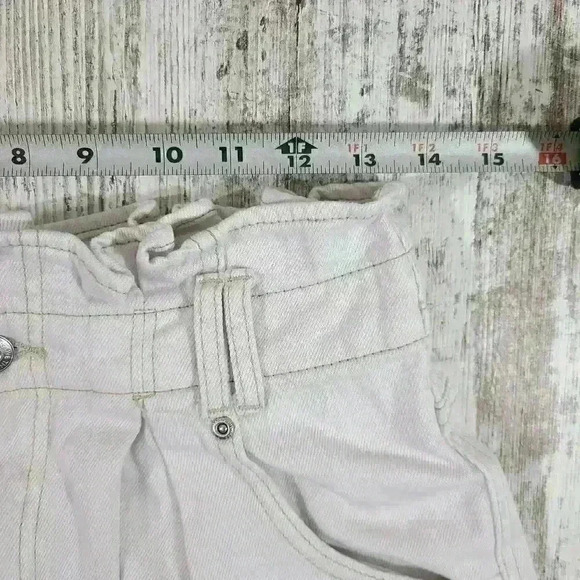 Women's Free People FP We The Free high waisted cotton shorts cream size small - Picture 5 of 8